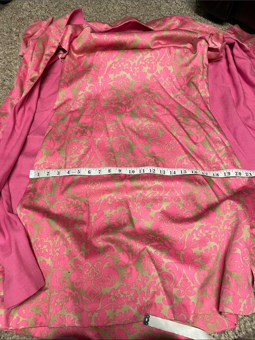 Vintage 60s Pink gold Brocade Coat and sheath Dress Set- amazing condition - Picture 5 of 11